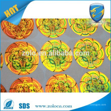 Made in china retail colour printer gold custom diy hologram sticker, diy hologram sticker custom